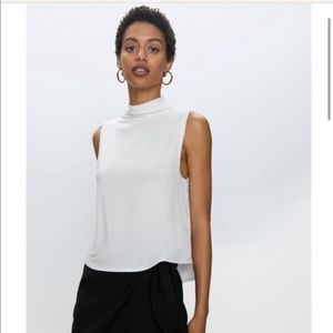NWOT Aritzia Babaton white cowl neck tank